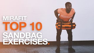 Top 10 Sandbag Exercises  Mirafit [upl. by Enelram954]