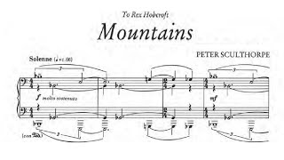 Peter Sculthorpe  Mountains with score [upl. by Stolzer]