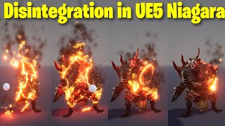 Disintegration in UE5 Niagara Tutorial  Download Files [upl. by Nuoras]