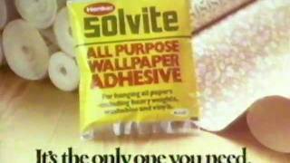 Solvite Wallpaper Paste The only one you need 1979 [upl. by Yerkovich890]