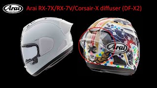 Arai RX7XRX7VCorsairX rear Diffuser option [upl. by Nale]