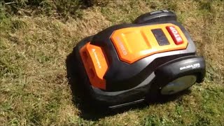 HOW MY YARD FORCE ROBOT MOWER COPES WITH MY STEEP SLOPING GARDEN [upl. by Mccreery]