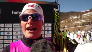 49 Engadin Skimarathon 2017 winner Mari Eide NOR [upl. by Elledoj]