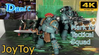 The Horus Heresy JoyToy Sons of Horus MKIV Tactical Squad Sergeant with Power Fist figure review ESP [upl. by Neeloc]