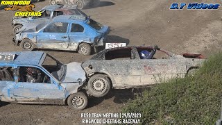 RC50 TEAM MEETING Banger Racing Teams  Ringwood Cheetahs Raceway  2952023 [upl. by Ahsinaj]