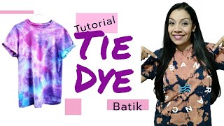 DIY TUTORIAL TIE DYE COMO HACER REMERAS BATIK CON CLORO EN CASA [upl. by Amery]