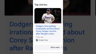 Dodgers Fans Go Wild Over Corey Seager Reunion Rumors After Rangers News 🗞️ coreyseager dodgers [upl. by Kiyohara896]