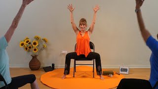 Joy and Gratitude  A Playful amp Fun Chair Yoga Dance  Sherry Zak Morris Certified Yoga Therapist [upl. by Llaccm902]