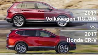 2017 Volkswagen Tiguan vs 2017 Honda CRV technical comparison [upl. by Adallard]