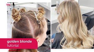 How to Create a Glossy Golden Blonde Hair Color with Koleston Perfect  Wella Professionals [upl. by Georgi508]