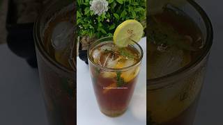 Ice Lemon Tea shortsvideo  easyrecipeteaviraluniquemomskitchen [upl. by Htbazile720]