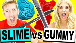 GIANT GUMMY amp SLIME VS FRUIT NINJA [upl. by Atterbury]