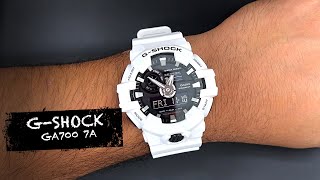 Review on the wrist G Shock GA 700 7A white [upl. by Mcgee865]