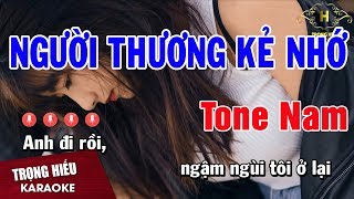 Karaoke Người Thương Kẻ Nhớ Tone Nam Nhạc Sống  Trọng Hiếu [upl. by Rento]