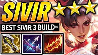 BEST Sivir 3 Hyper Carry Build For TFT Ranked  Set 11 Best Comps  Teamfight Tactics 148b Guide [upl. by Ylle]