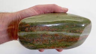 The Biggest Rock Ive Tumbled  Unakite [upl. by Anoli]