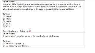 mining machinery mcq quection amp answer practice [upl. by Hermie]