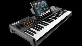 Synthstation 49 Ipad Keyboard from Akai demo and review [upl. by Ayekehs163]