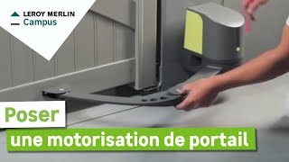 Comment poser une motorisation de portail  Leroy Merlin [upl. by Hpeosj]