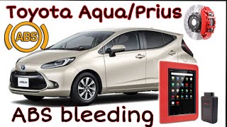 C1391  C1256  C1202  Toyota Aqua amp prius  ABS air bleeding [upl. by Wenoa954]