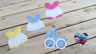 Souvenir crochet baptême 12  Baby shower souvenirs english subtitles [upl. by Shank312]