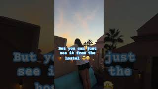 Hostel with sunset view in Tenerife hostelworld backpckers backpacking passportready travel [upl. by Eilime]