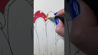 How to draw mushrooms with markers for kids and beginners 🍄 🍄‍🟫 [upl. by Branca]