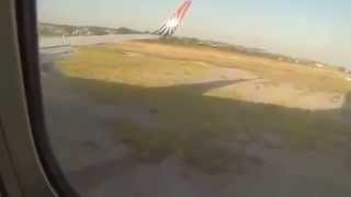 B738 Unstabilized Approach Leads to runway overrun at Thessaloniki Airport [upl. by Shanon]