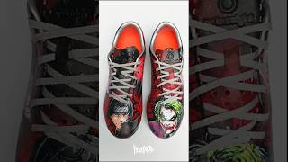 Soccer Cleats Custom Madara Itachi Joker amp Harley Quinn 🔥 painting art soccercleats soccer [upl. by Ainer709]