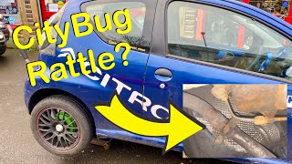 CityBug Rattling Heat Shield Rattle Repair Guide C1107Aygo [upl. by Attikram678]