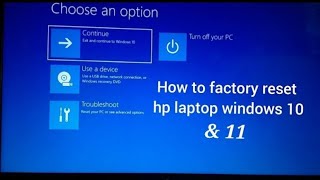 How to reset hp laptopI resettingwindows 11  😱🖥hp laptop recovery step by stepreview😱 [upl. by Aniwde]