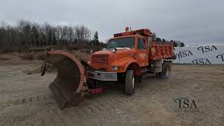 43830  1998 International 4800 4x4 Plow Truck Will Be Sold At Auction [upl. by Elfreda]