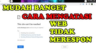 Cara Mengatasi this site can’t be reachedweb Took too long to respond [upl. by Chip]