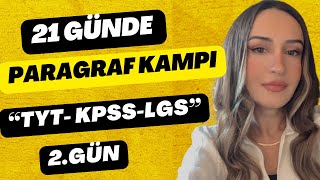 21 GÜNDE PARAGRAF KAMPI  TAKTİKLERLE  TYTKPSSLGS 2024  2GÜN [upl. by Hobbs154]