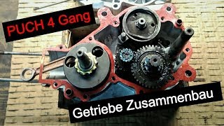 Puch 4 Gang Getriebe Zusammenbau [upl. by Mosnar]