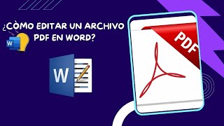 COMO EDITAR UN ARCHIVO PDF EN WORD [upl. by Cohette]