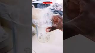 Chemistry practical ConcHCl Reaction Trending shorts Viral Shorts Chemistry logical practical [upl. by Oker]