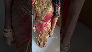 Mermaid saree draping for our bride [upl. by Elleoj]