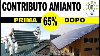 Rimozione amianto  bando inail 2024 Contributo 65 smaltimento amianto sul tetto contributiregione [upl. by Sihtnyc]