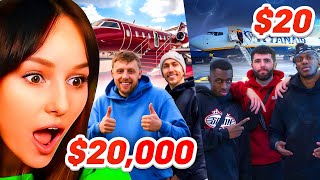 Freya Reacts to SIDEMEN 20000 VS 20 PLANE TICKET [upl. by Jacquelynn]