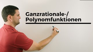 GanzrationalePolynomfunktionen Grundlagen Koeffizienten Absolutglied Exponent Grad [upl. by Ronal431]