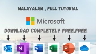 How to download Microsoft word Microsoft excel Microsoft powerpoint  MS office for freeMalayalam [upl. by Marcel272]