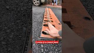 Pedeapsa celor ce nu respectă legea cars automobile roadspike [upl. by Takara]