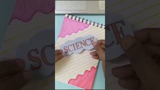 Creative Front Page Design Ideas For Your Notebook📒📒art diy frontpage ytshorts shorts 🤗🤗🤗 [upl. by Eselahs385]