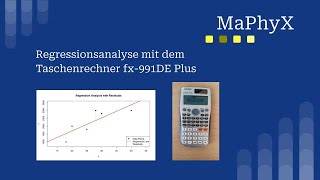 Regressionsgerade mit Taschenrechner Casio fx991 berechnen Korrelationskoeffizient nach Pearson [upl. by Inad]