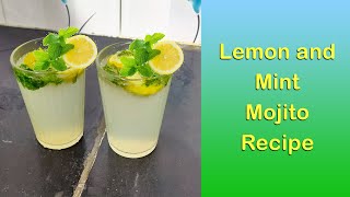 Summer Special Lemon and Mint Mojito Recipe  Simple amp Refreshing [upl. by Caines138]