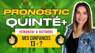 Pronostic PMU quinté du jour du vendredi 4 octobre 2024 à Compiègne [upl. by Delmore]