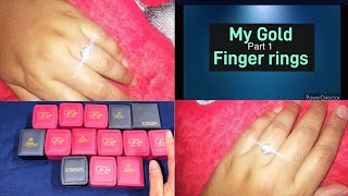 My Gold finger ring collection  Part 1 [upl. by Asenad]