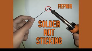 Solder not sticking on Soldering iron  Soldering Iron Repair  Aay Zee Hacks [upl. by Llenrep]