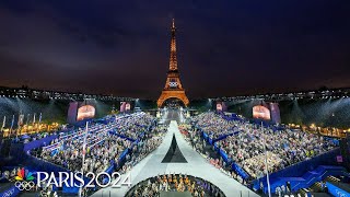 Bonsoir Paris Highlights from the Opening Ceremony of the Paris Olympics  NBC Sports [upl. by Aehtla]